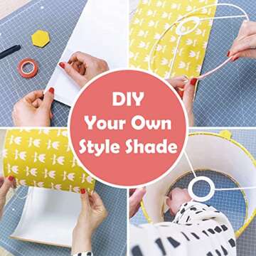 Aspen Creative 20102-11, Metal DIY Drum Lamp Shade Strong Ring, US Style Spider that Connects to Lamp Harp, Top Ring-Brass Plated/Bottom Ring-Galvanized, 10" Diameter Ring