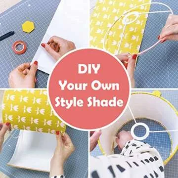 Aspen Creative 20102-11, Metal DIY Drum Lamp Shade Strong Ring, US Style Spider that Connects to Lamp Harp, Top Ring-Brass Plated/Bottom Ring-Galvanized, 10" Diameter Ring