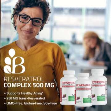 Bronson Resveratrol 500 Complex for Healthy Aging
