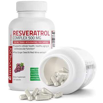Bronson Resveratrol 500 Complex for Healthy Aging