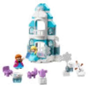 LEGO DUPLO Disney Princess Frozen Ice Castle 10899 Building Toy with Light Brick, Princess Elsa and ...