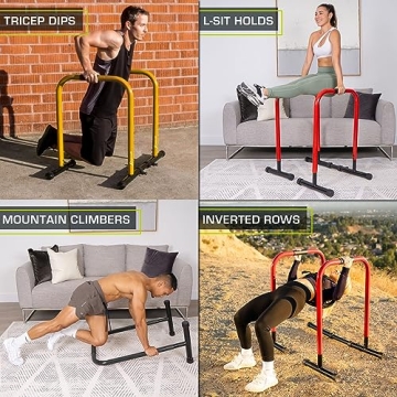 ProsourceFit Heavy Duty Dip Stand for Strength Training