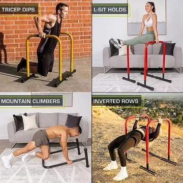 ProsourceFit Heavy Duty Dip Stand for Strength Training
