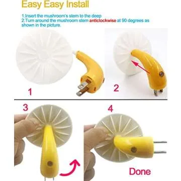 UTLK [ 2 Pack LED Mushroom Night Light Lamp with Dusk to Dawn Sensor,Plug in LED Bed Cute Mushroom Nightlight Night lamp Wall Light Baby Night Lights for Kids Children (Colorful)