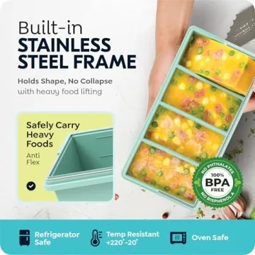 Premium Silicone Freezer Trays - Versatile and Stackable