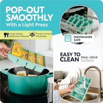 Premium Silicone Freezer Trays - Versatile and Stackable