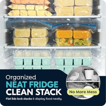 Premium Silicone Freezer Trays - Versatile and Stackable