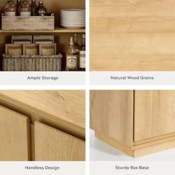 EYYTHUNG Elegant Buffet Storage Cabinet Set of 3