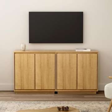 EYYTHUNG Elegant Buffet Storage Cabinet Set of 3