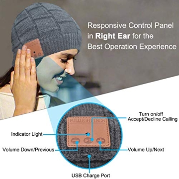 Wireless Beanie with Bluetooth Speakers Unique Tech Gift