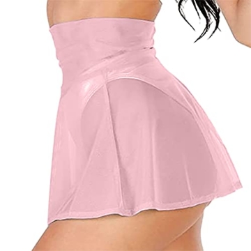 Stylish KnniMorning Women's Sheer Mesh Mini Skirt Beach Cover-up
