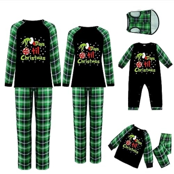 Matching Family Christmas Pajamas Set for Holidays