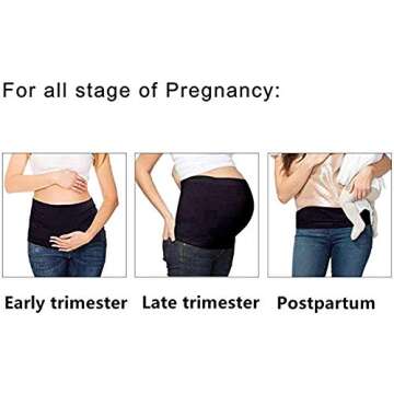 Diravo Women's Maternity Belly Band - Non-Slip Support