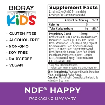 BIORAY Kids NDF Happy Supplement for Emotional Support