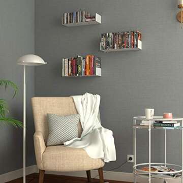 Wallniture Bali White Floating Shelves for Smart Storage