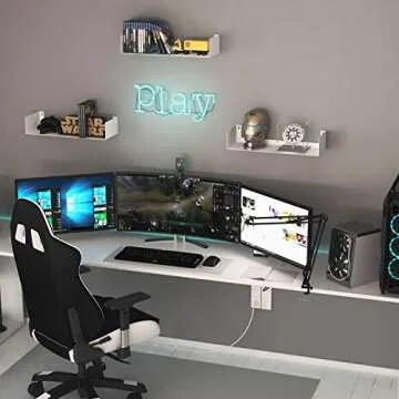 Wallniture Bali White Floating Shelves for Smart Storage