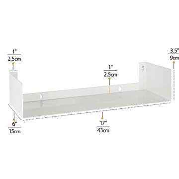 Wallniture Bali White Floating Shelves for Smart Storage