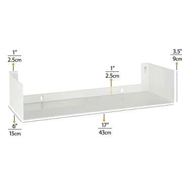 Wallniture Bali White Floating Shelves for Smart Storage