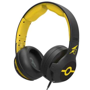 HORI Gaming Headset (Pikachu COOL) for Nintendo Switch & Switch Lite - Officially Licensed by Nintendo & Pokemon Company International - Nintendo Switch