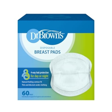Dr. Brown's 60pk Disposable Leakproof Breast Pads - Comfort & Absorption