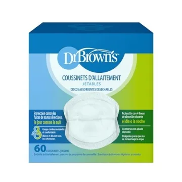Dr. Brown's 60pk Disposable Leakproof Breast Pads - Comfort & Absorption