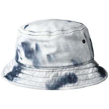 Champion Men's Bucket Hat, Big Sky Dye Black, Small/Medium