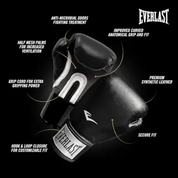Everlast Prostyle Boxing Gloves for Men & Women - Durable Training