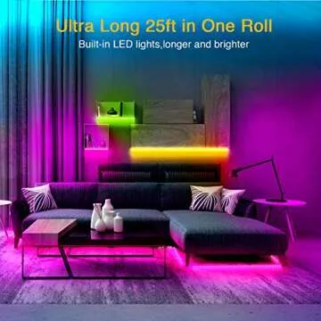 VOLIVO LED Strip Lights 25 FT, App Controlled Bluetooth Led Light Strips Sync with Music, Color Chan...