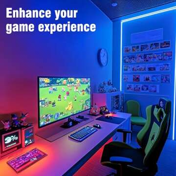 VOLIVO LED Strip Lights 25 FT, App Controlled Bluetooth Led Light Strips Sync with Music, Color Changing Lighting for Bedroom, Home Decoration