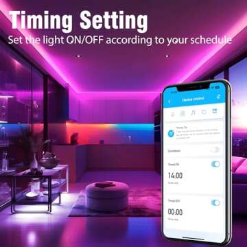VOLIVO LED Strip Lights 25 FT, App Controlled Bluetooth Led Light Strips Sync with Music, Color Changing Lighting for Bedroom, Home Decoration