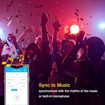 VOLIVO LED Strip Lights 25 FT, App Controlled Bluetooth Led Light Strips Sync with Music, Color Changing Lighting for Bedroom, Home Decoration