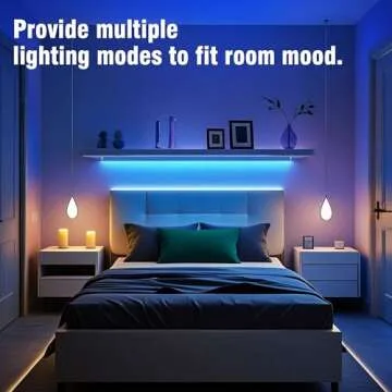 VOLIVO LED Strip Lights 25 FT, App Controlled Bluetooth Led Light Strips Sync with Music, Color Changing Lighting for Bedroom, Home Decoration