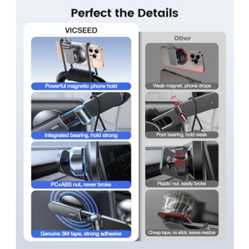 VICSEED Tesla Phone Mount with Strong Magnet Power