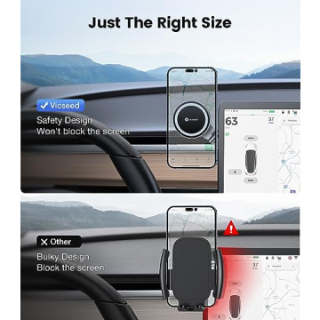 VICSEED Tesla Phone Mount with Strong Magnet Power