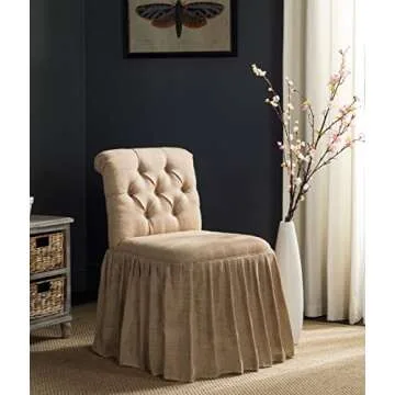Safavieh Mercer Collection Allie Taupe Vanity Chair