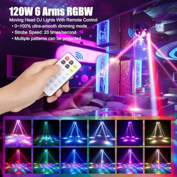 Sklydron Moving Head DJ Lights with Kaleidoscope Effects