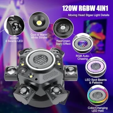 Sklydron Moving Head DJ Lights with Kaleidoscope Effects