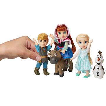 Disney Frozen Deluxe Petite Doll Gift Set - Includes Anna, Elsa, Kristoff, Sven and Olaf! Dolls are ...