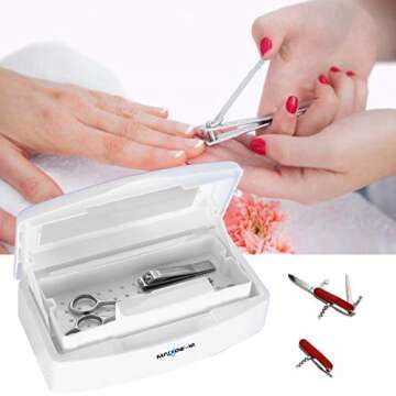 Machine-Ya Plastic Sterilizing Tray,sterilization box,nail art tool sterilizer tray, Sterilizer Tray...
