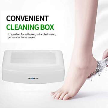 Machine-Ya Plastic Sterilizing Tray,sterilization box,nail art tool sterilizer tray, Sterilizer Tray Box Nail Art Salon Sterilizing Too（white）