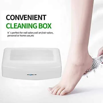 Machine-Ya Plastic Sterilizing Tray,sterilization box,nail art tool sterilizer tray, Sterilizer Tray Box Nail Art Salon Sterilizing Too（white）