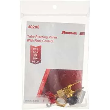 Robinair 40288 Line Piercing Valve for 3/16", 1/4", 5/16", 3/8" OD Tubing