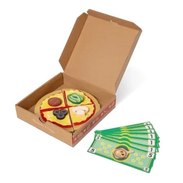 Melissa & Doug Wooden Pizza Counter Play Set for Kids