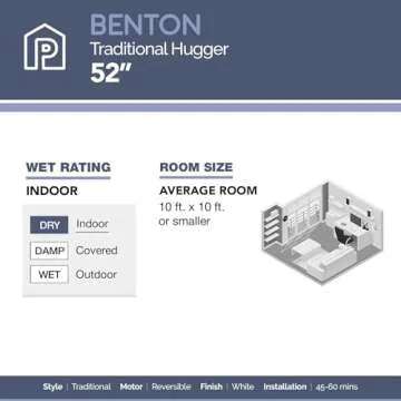 Prominence Home Benton Ceiling Fan - Stylish & Functional