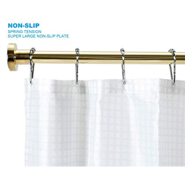 Elegant BRIOFOX Gold Shower Curtain Rod for All Bathrooms