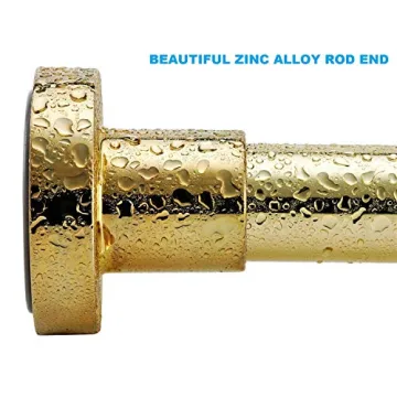 Elegant BRIOFOX Gold Shower Curtain Rod for All Bathrooms