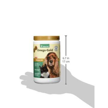 NaturVet Omega-Gold Plus Salmon Oil Soft Chews for Pets