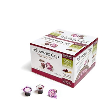 Broadman Church Supplies 250 Count Pre-filled Communion Cups with Juice & Wafer