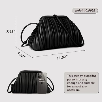 GLITZALL Trendy Clutch and Dumpling Bag for Women