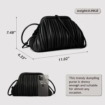 GLITZALL Trendy Clutch and Dumpling Bag for Women